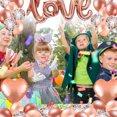 thumbnail image 3 of Letter Balloon Set Latex Aluminum Foil Balloons with Ribbons Latex Letter Balloon Set; Wedding Ceremony Party Decoration, 3 of 7