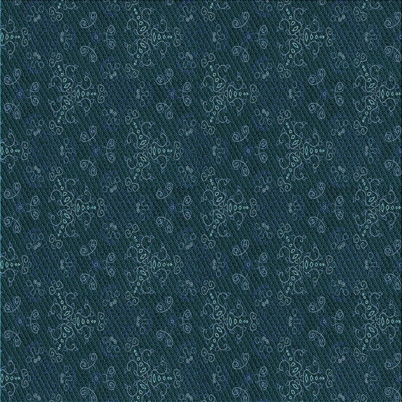 Ahgly Company Machine Washable Indoor Square Transitional Teal Green Area Rugs, 7' Square