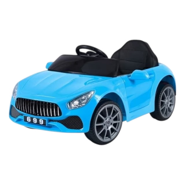 Carro Montable Eléctrico Aeiou B004 Llantas Eva Azul