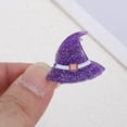thumbnail image 4 of Unique Bargains 1 Pc Claw Clips Halloween Witch Hat for Women Purple, 4 of 4