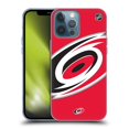 thumbnail image 1 of Head Case Designs Officially Licensed NHL Carolina Hurricanes Oversized Soft Gel Case Compatible with Apple iPhone 13 Pro Max, 1 of 7