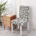 thumbnail image 5 of Chair Covers for Dining Room Set Of 4 Spandex Super Fit Stretch Removable Washable Kitchen Chair Slipcovers for Home Party Hotel Wedding Ceremony, Universal Size (daisy), 5 of 5