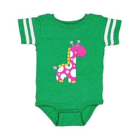 

Inktastic Cute Giraffe Little Giraffe Pink Giraffe Gift Baby Boy or Baby Girl Bodysuit