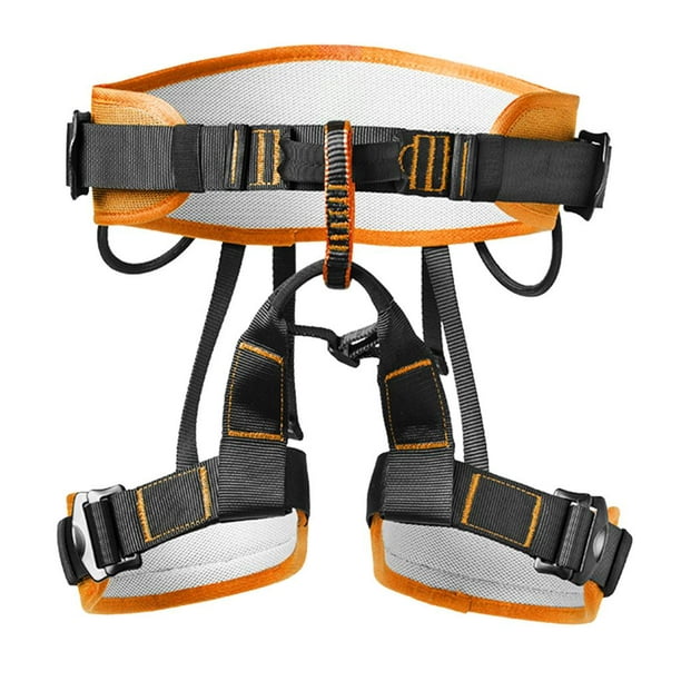 Yinanstore Climbing Harness Professional Mountaineering Rock Climbing Harness, Rappelling Orange Orange