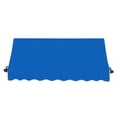 thumbnail image 3 of Awntech 6.38 Ft Charleston Sloped Fixed Awning with Scrolled Iron Arms (76.5in x 18in x 36in), Bright Blue, 3 of 3