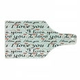thumbnail image 1 of I Love You Cutting Board, Beauty of Love Style Typography Birthday Forever Never Let Me Go Print, Decorative Tempered Glass Cutting and Serving Board, Wine Bottle Shape, Red Black White, by Ambesonne, 1 of 1