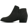 thumbnail image 3 of Journee Solarah Pull-on Almond Toe Block Heel Comfort Casual Ankle Bootie, 3 of 9