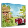 thumbnail image 1 of Tangletown Fine Art 'Topless at the Tiki Bar' Painting Print on Canvas, 1 of 2