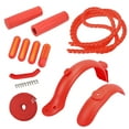 thumbnail image 4 of Electric Scooter Accessories, Strong Toughness Scooter Mudguard Set Splashproof Side Cover Practical Front Mudguard Silicone Grip  For Replacement Red, 4 of 8