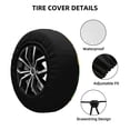 thumbnail image 2 of Yiaed Sunflower 1 Print Tire Wheel Cover, Waterproof Spare Tire Cover Fit for Jeep, Truck,Trailer, RV, SUV, Camper and Most Vehicle-17 inch, 2 of 6