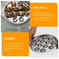 thumbnail image 2 of Shisuyan Snail Dish Tray Snail Plate Stainless Steel 3Pack, 2 of 8