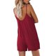 thumbnail image 4 of VISgogo Monos de verano para mujer, sin mangas, con correa de espagueti, pantalones cortos sueltos de una pieza VISgogo  moda, 4 of 5