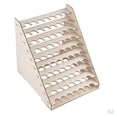thumbnail image 1 of KLKCMS 2 Pieces 75 Holes Wood Paint Bottle Rack ,Organizer Brushes Tools, Storage Stand, 1 of 9