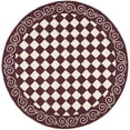 thumbnail image 2 of Safavieh Chelsea Marilou Bordered Wool Area Rug, Burgundy/Ivory, 8' x 8' Round, 2 of 8