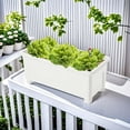 thumbnail image 4 of Maceta rectangular, maceta para plantas de interior, cajas para jardineras de flores y verduras, maceta decorativa para flores, contenedor de plantas para decoración del hogar, Sin Patas, 4 of 6