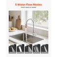 thumbnail image 2 of VEVOR 360° Rotating Faucet Aerator,5-Function 5-Flow Sink Sprayer Attachment,Bathroom Faucet Extender Head Replacement for 15/16inch Female Thread with Adapter & 55/64 inch Male, 2 of 9