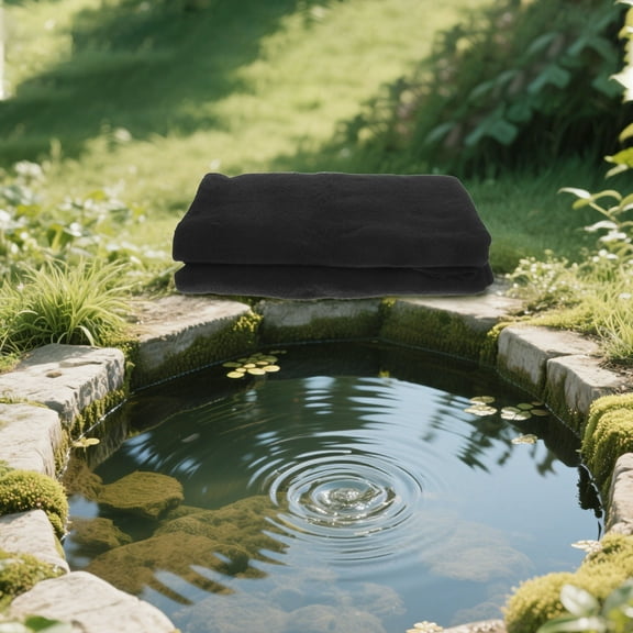 Raindrops Pond Underlayment Non-Woven Fabric Pond Mat For Fish Heavy Duty Reusable Tarp Liner Easy To Install Pond Liner For Landscaping