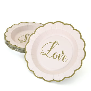 Rustic Wedding Paper Dessert Plates (1 Unit(s))
