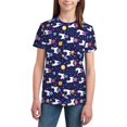 thumbnail image 3 of Wukai Lama in Space Youth Unisex Short Sleeve T-Shirt for Boys, Girls, Teens, and Kids-Small, 3 of 7