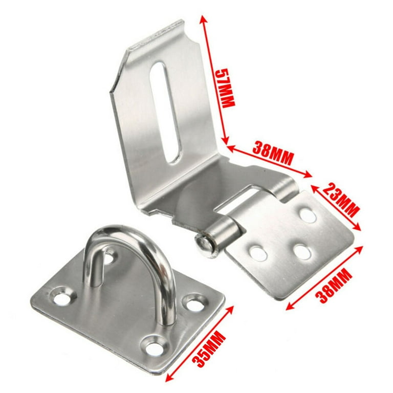 Dropship 90 Degree Hasp Latches Stainless Steel Sliding Barn Door