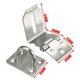 90 Degrees Stainless Steel Hasp And Staple Gate Door Shed Latch Lock