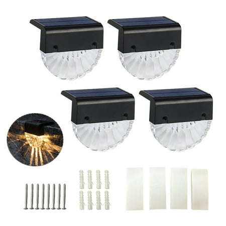 

ANAJOY New Arrivals 4pcs Stairs Post Solar Deck Light Festival Led Outdoor Home Decor