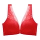 thumbnail image 1 of Gibobby Brasier Mujer Push Up Sujetador anticaída para mujer, sexy, sin tirantes, grande, con botón frontal, para verano(Rojo,38), 1 of 3