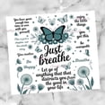 thumbnail image 2 of Just Breathe 20oz Tumbler , Motivational 20 oz Quencher Tumbler , Inspirational 20oz Quencher Tumbler, 2 of 3
