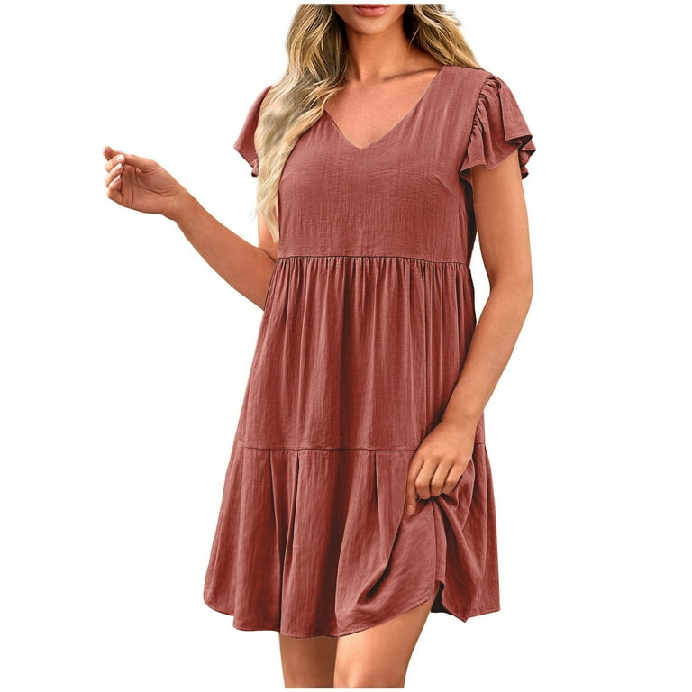 short flowy beach dresses Marisol Maxi Dress Navy / S