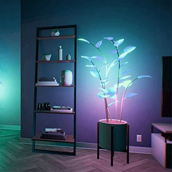 LED Houseplant Lamp Indoor Decor Atmosphere Night Light Changeable Color Plant for Home ywm58