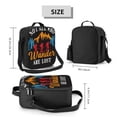 thumbnail image 2 of Lsque Not All Who Wander Are Lost Hiking Lunch Bag Lunch Box for Women Men Reusable Insulated Lunch Tote Bag,Leakproof Thermal Cooler Sack Food Handbags Case High Capacity, 2 of 9