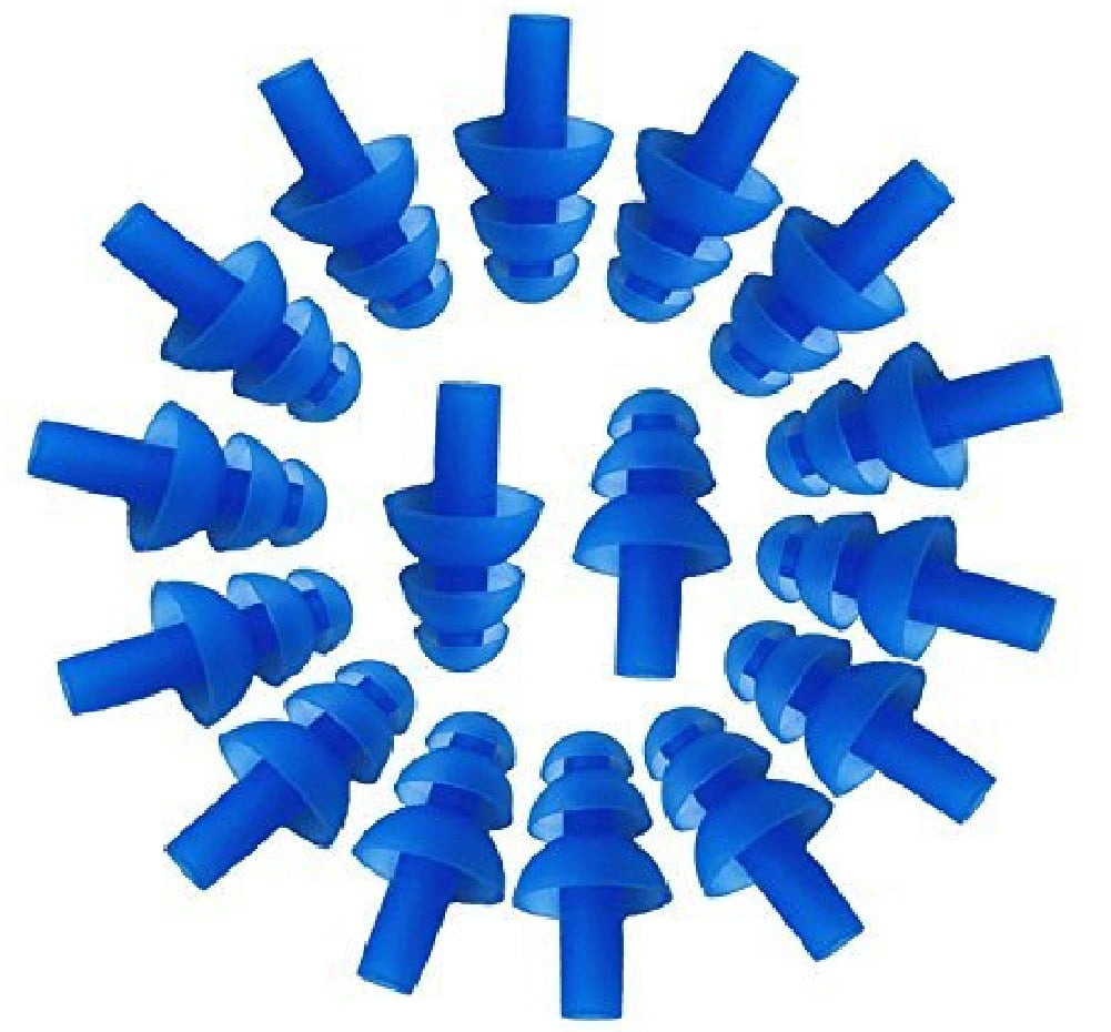 100 Pairs Earplugs Individually Wrapped Soft Silicone Reusable Washable Ear Plugs 29dB