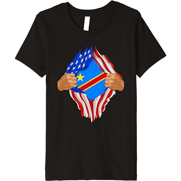 Democratic Republic Of Congo Blood Inside Me Shirt Flag Gift