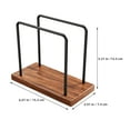 thumbnail image 3 of HEMOTON Brown Iron Napkin Holder for Kitchen and Dining Perfect Size Storage Box 7.1 Inches, 3 of 6