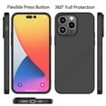 thumbnail image 2 of iPhone 14 Pro Max Case, Takfox iPhone 14 Pro Max Basic Case [Frosted] Shockproof Case Liquid Silicone Gel Rubber Soft TPU Anti-slip Bumper Thin Matte Slim Phone Case Covers 6.7 inch, Black, 2 of 8