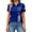 Blue-A-170403aa, variant on Trgacdwlo 1776-2026 250 Anniversary USA Polo Shirts for Women American Flag Short Sleeve Womens Golf Polo Shirts Tee Tops Blue L