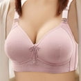 thumbnail image 2 of YDFCWXW Womens Bra Sagging Breasts Push Up Wire Free Support Bras Pink, 36, 2 of 4