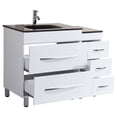 thumbnail image 2 of 60 White Vanity Set - Two 30 Sink Bases (LV4-C11-60-W), 2 of 4