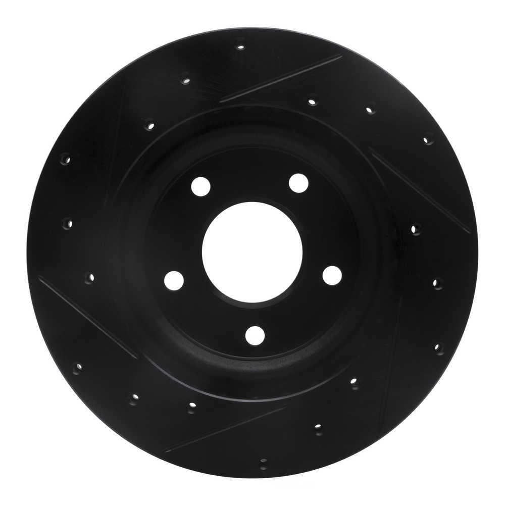 Dynamic Friction Company 633-39023R DFC Brake Rotor - Drilled And Slotted - Black