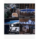 thumbnail image 3 of Manguera Serie Luces Navidad Solar 7m 50led Exterior Jardín 8modos Blanco Luces Decorativa Impermeable, 3 of 4