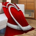 thumbnail image 5 of Fmlxio Valentine Throw Blanket, Hearts Throw Blanket Flannel Couch Blankets Girls Throws for Women Red White Valentines Day Gifts End of Year Clearance, 5 of 7