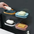 thumbnail image 4 of CSChome Soap Holder Wall mounted Draining Rack: Double Layer Drawer Design Bathroom Organizer with Quick Drainage, 4 of 6