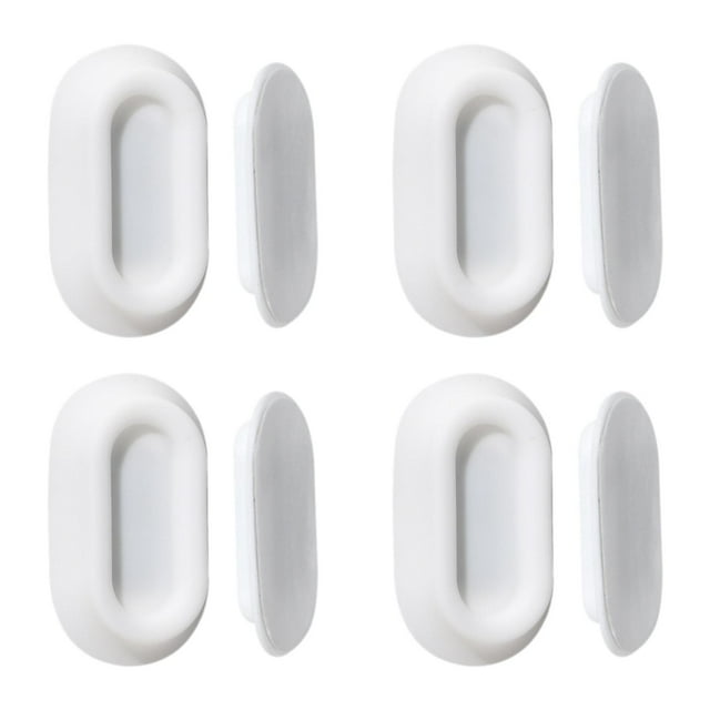 4 soportes magnéticos para mandos a distancia de pared para el hogar. Blanco