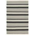 thumbnail image 2 of SAFAVIEH Kilim Shelby Striped Area Rug, Ivory/Black, 4' x 6', 2 of 5