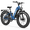 Blue, variant on FREESKY 3000W Electric Bike for Adults 105mile Long Range Step-Thru Ebike Motor 37MPH Dirt E Bike 25Ah Removable Samsung Battery 26'' Fat Tire Electric Bicycle Full Suspension for Commute Mountains