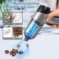 thumbnail image 3 of Aspiradora de mano inalámbrica WANTERONG 3 en 1 para coche con motor sin escobillas de alta potencia de 12000 Pa [batería de 4000 mAh, carga rápida USB-C] Mini aspiradora pequeña para coche y limpiez, 3 of 5