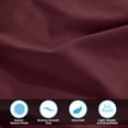 thumbnail image 3 of 300 Thread Count 100% Egyptian Cotton Solid Pillowcases, 2-Piece Pillowcase Set by Blue Nile Mills- King, Plum, 3 of 5