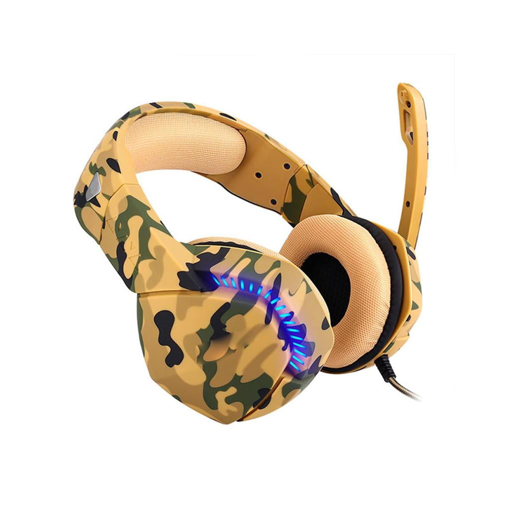 Thinsont PC Gaming Headset OverEar Gaming Headphones with Mic LED