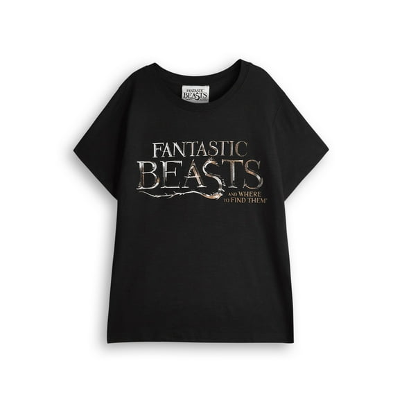 Fantastic Beasts And Where To Find Them Girls Black Short Sleeved T-Shirt