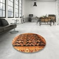 thumbnail image 4 of Ahgly Company Machine Washable Indoor Rectangle Traditional Orange Area Rugs, 7' x 9', 4 of 7